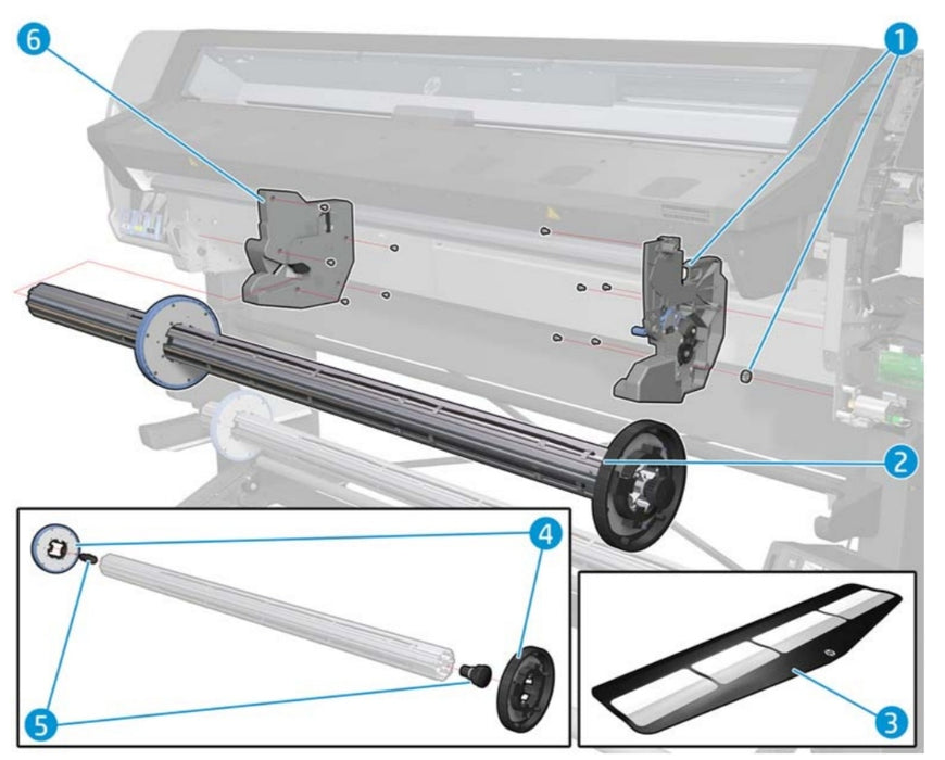 HP LATEX 310 - 360 - 330 ROLL HOUSING RIGHT SERV B4H70-67058 NEW www.wideimagesolutions.com Parts and Inks 183.99