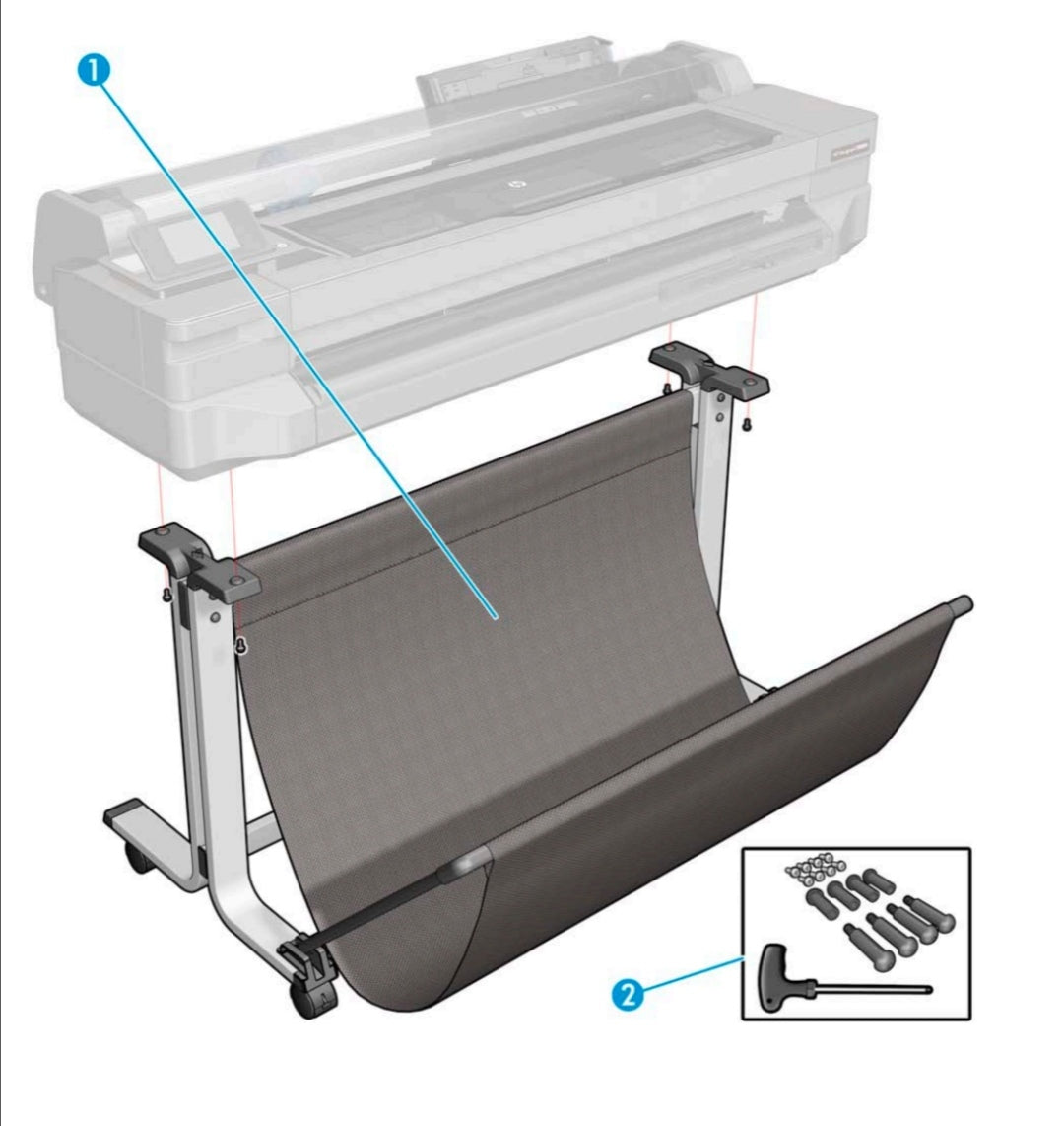 HP 36&quot; Stand Assy
CQ890-67053 (part number 2) www.wideimagesolutions.com Parts and Inks 404.20