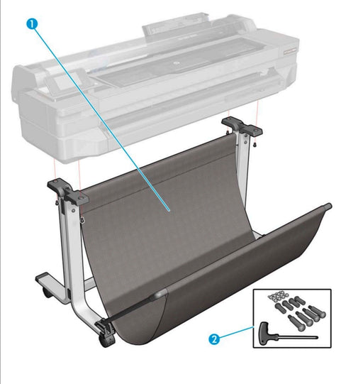 HP 36" Stand Assy
CQ890-67053 (part number 2) www.wideimagesolutions.com Parts and Inks 404.20