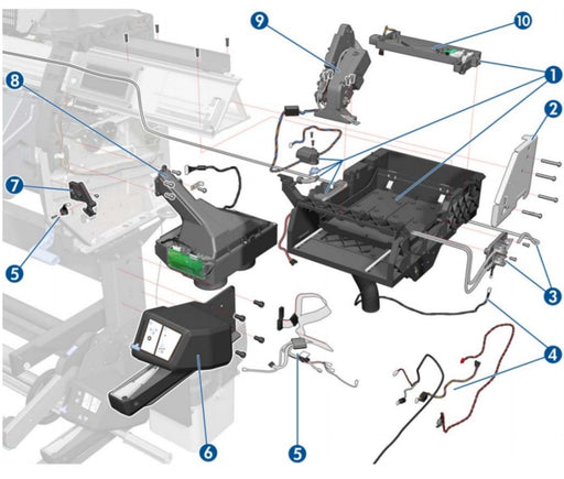 HP CM765-67001 SVS Door Sensor Assembly with Screws www.wideimagesolutions.com Parts and Inks 66.99