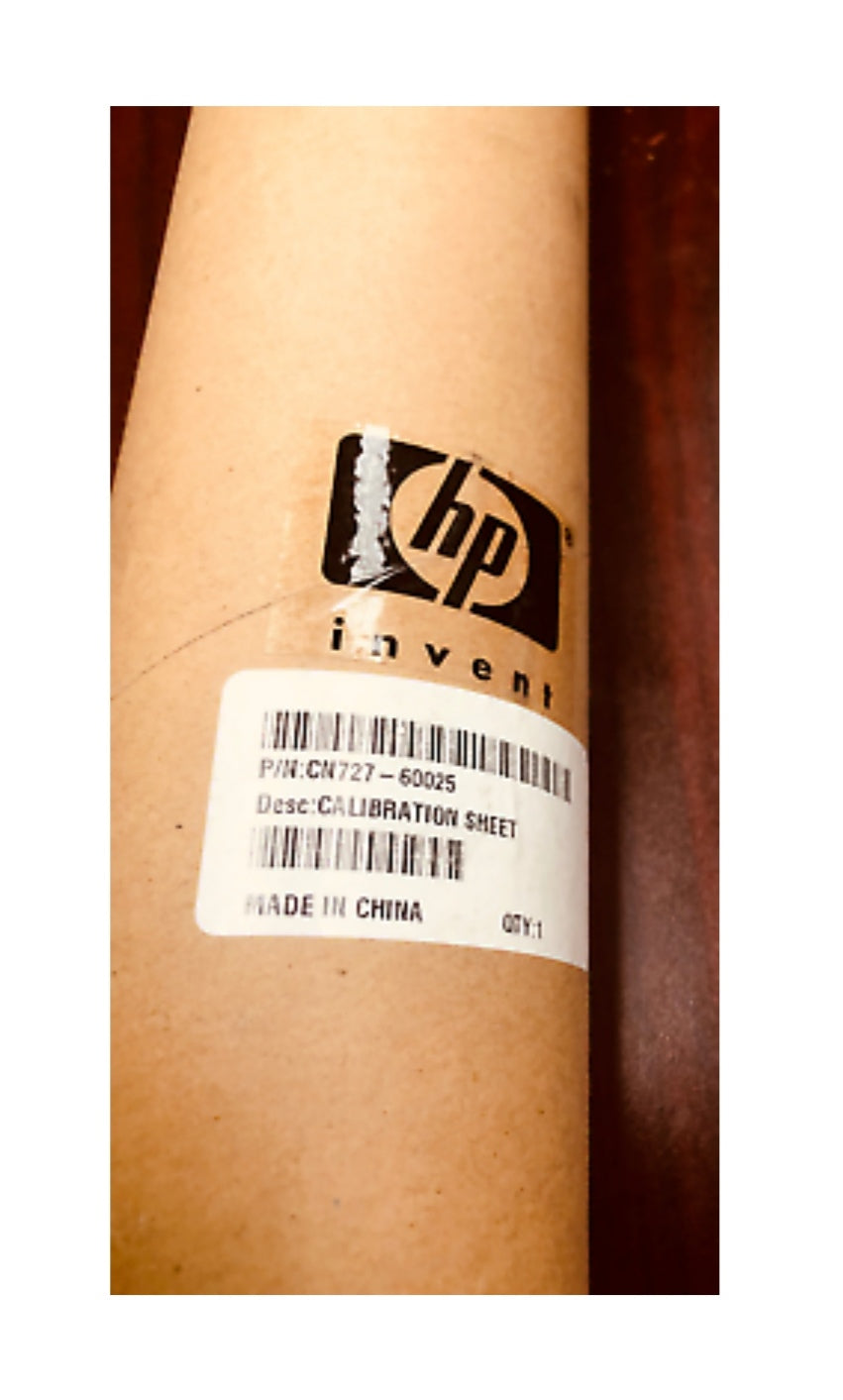 Cn727-60025 HP Calibration Sheet - for HP T2500/T3500/t2300 www.wideimagesolutions.com  99.99