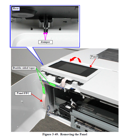 EPSON SureColor T2100 T3100 T5100 T3100N T5100N T5100M T3170 T5170 Unidad de panel (con panel FFC) - 1759326 