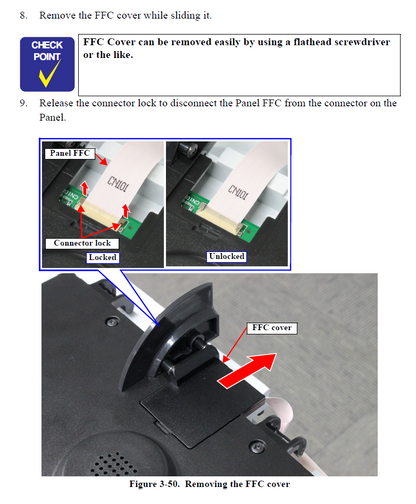 EPSON SureColor T2100 T3100 T5100 T3100N T5100N T5100M T3170 T5170 Unidad de panel (con panel FFC) - 1759326 