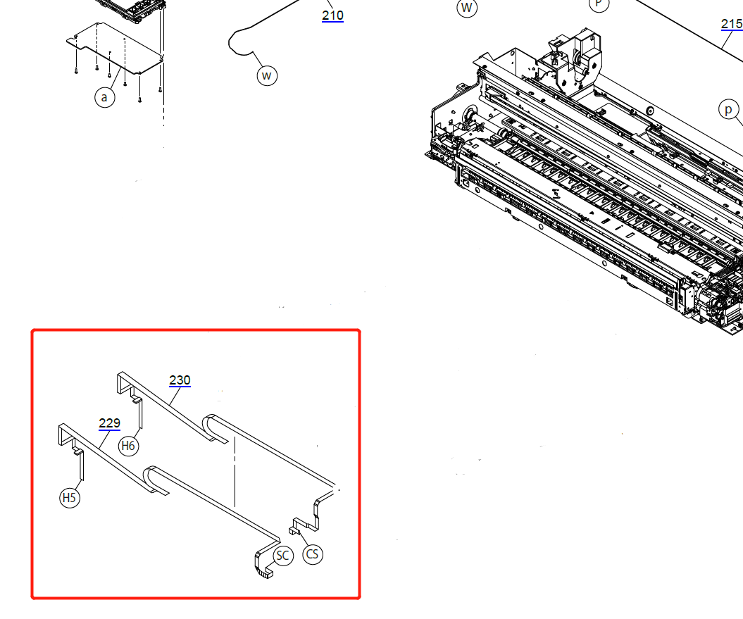Cable FFC para EPSON F500, F501, T2100, T3100, T3100N, T3100X, T3100D y T3170 CR - 2183767 + 2183768 