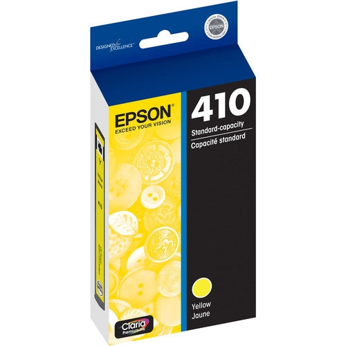 Cartucho de tinta amarilla Epson 410 Claria Premium para Expression XP-530, XP-630, XP-640, XP-830 y XP-7100 - T410420-S