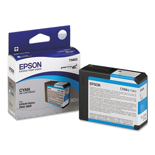 Tinta cian Epson T580 UltraChrome K3 de 80 ml para Stylus Pro 3800 y 3880 - T580200