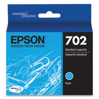 Cartucho de tinta cian Epson T702 DURABrite Ultra de capacidad estándar para WorkForce Pro WF-3720, WF-3733, WF-3730 - T702220S