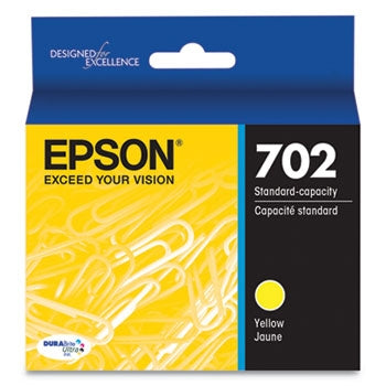 Cartucho de tinta amarilla Epson T702 DURABrite Ultra de capacidad estándar para WorkForce Pro WF-3720, WF-3733 y WF-3730 - T702420S