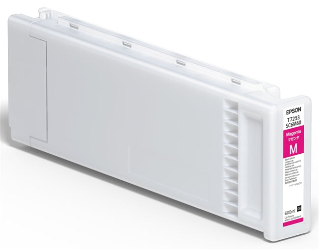 Cartucho de tinta Epson UltraChrome DG Magenta de 600 ml para impresoras SureColor F2000 y F2100 - T72530N