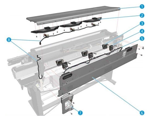 NEW PRINTZONE HEATER ASSY SERV B4H70-67126 (part number 3) for HP LATEX 360 www.wideimagesolutions.com Parts and Inks 245.99