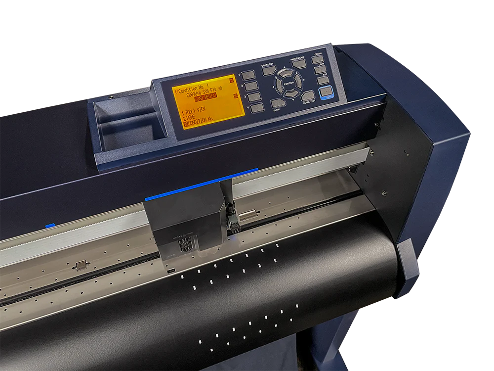Vinyl Express Serie Q Gen 3 - Cortadora de vinilo de 64&quot;, soporte y cesta para materiales