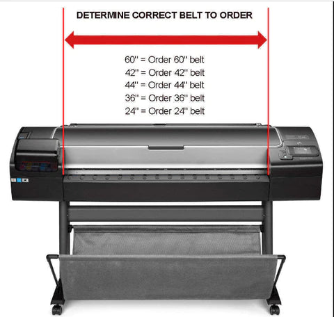 Correa del carro del eje de escaneo para las series HP DesignJet T1100, T1120, T610, Z2100, Z3100 y Z3200 (Q6659-60175) - Nueva