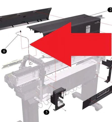 Sensor de ventana del panel frontal para impresoras HP DesignJet 4500/4520 (Q1273-60072, Q6651-60060) - Nuevo