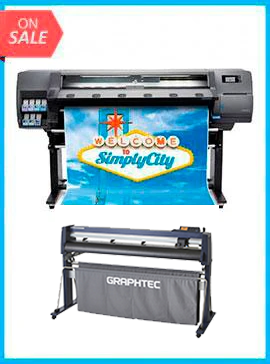 HP Latex 110 Printer - Recertified (90 Days Warranty) + GRAPHTEC FC9000-140 54&quot; (137.2 CM) WIDE CUTTER - NEW www.wideimagesolutions.com  12499.99