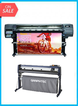 BUNDLE - Plotter HP Latex 330 64&quot; - RECERTIFIED - (90 DAYS WARRANTY) + GRAPHTEC CUTTER FC9000-160 64&quot; (162.6 cm) Wide Cutter www.wideimagesolutions.com BUNDLE 15594.99