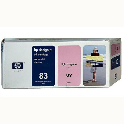 Tinta UV magenta claro HP 83 para HP Designjet 5000, 5500 - C4945A Nuevo OEM