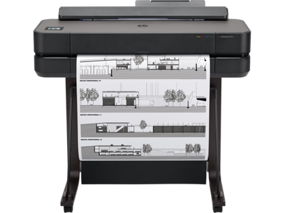 Impresora plotter inalámbrica de gran formato HP DesignJet T650 de 24&quot; con impresión en un solo clic (5HB08A) 