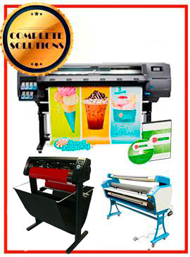 COMPLETE SOLUTION - Plotter HP Latex 310 - Recertified - (90 Days Warranty) + 55" Full-Auto Low Temp. Cold Laminator, With Heat Assisted - New + 53" 3 ARMS Contour Cut Vinyl Cutter w/ VinylMaster Cut Software - New - Includes Flexi RIP Software www.wideimagesolutions.com Complete Solutions 9999.99