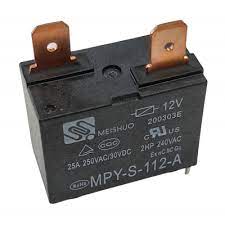 Relé de potencia Meishuo MPY-S-112-A de 4 pines, 12 V CC, 20 A, 250 V CA
