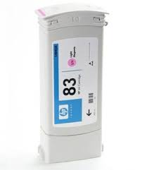 Cartucho de tinta UV DesignJet HP 83 de 680 ml, magenta claro, para plotters HP DesignJet 5000 y 5500 - C4945A (parcialmente usado)