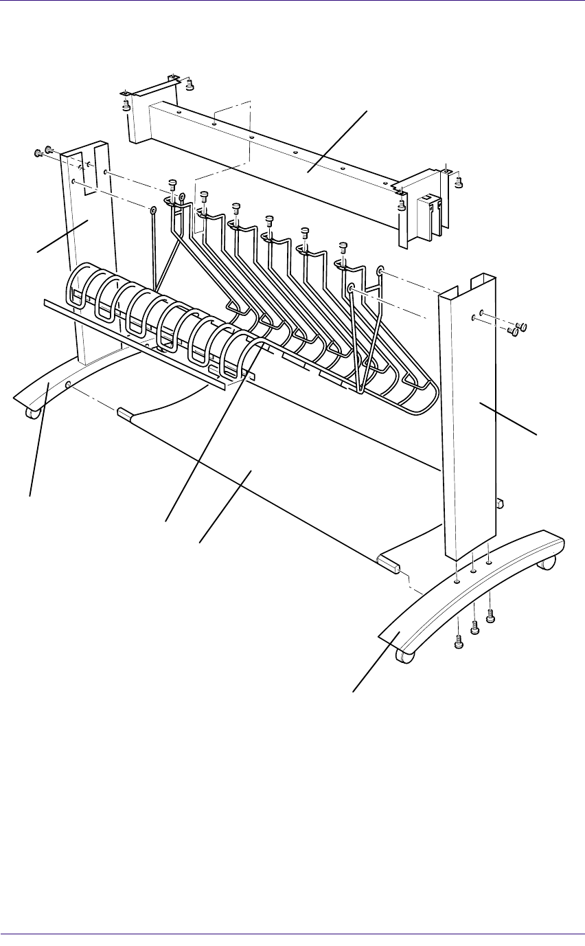 C6072-60017 Conjunto de cubierta de contenedor - Para impresoras HP DesignJet 1050C y 1055CM