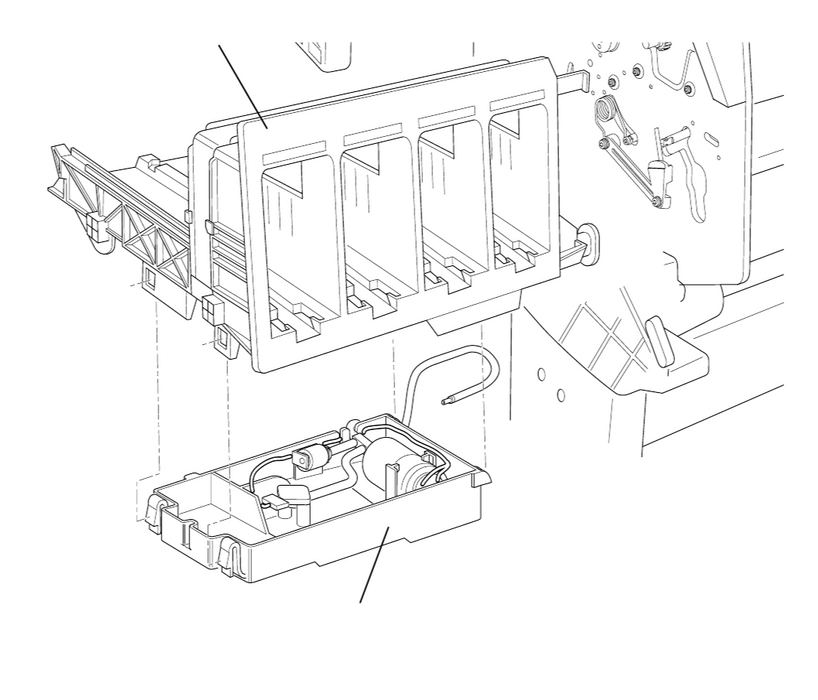 Sistema de presión de aire (APS) para las impresoras HP DesignJet 1050C y 1055CM - Nuevo (C6072-60016, C6072-60387)