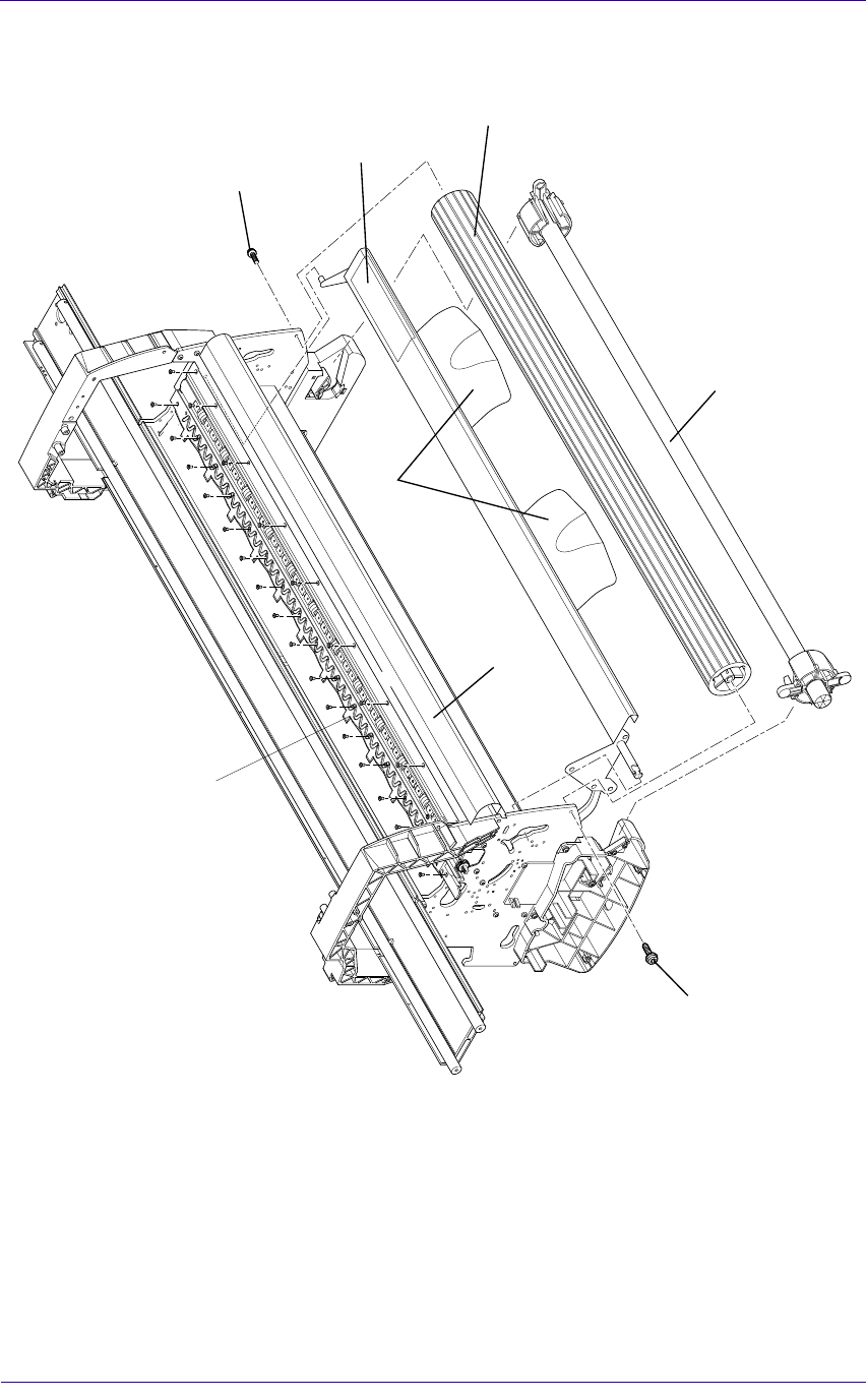 Rodillo de entrada para impresoras HP DesignJet 1050C y 1055CM (C6072-60154)