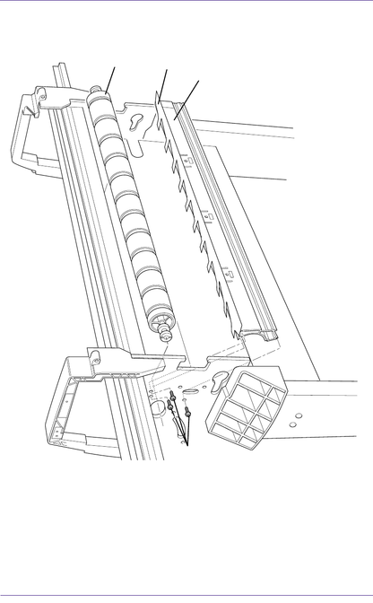 Guía del rodillo de accionamiento - Para impresoras HP DesignJet 1050C y 1055CM (C6072-60163)