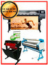 COMPLETE SOLUTION - Plotter HP Latex 360 - Refurbished - (1 Year Warranty) + 55" Full-Auto Low Temp. Cold Laminator, With Heat Assisted - New + 53" 3 ARMS Contour Cut Vinyl Cutter w/ VinylMaster Cut Software - New -  Includes Flexi RIP Software www.wideimagesolutions.com Complete Solutions 12419.99
