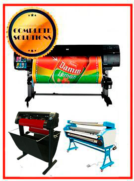 COMPLETE SOLUTION - Plotter HP Designjet Z6100 60&quot; - Recertified - (90 Days Warranty) + 55&quot; Full-Auto Low Temp. Cold Laminator, With Heat Assisted - New + 53&quot; 3 ARMS Contour Cut Vinyl Cutter w/ VinylMaster Cut Software - New www.wideimagesolutions.com Complete Solutions 4650.99