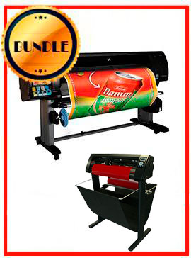 BUNDLE - Plotter HP Z6100PS 60"  - Recertified - (90 Days Warranty) + 53" 3 ARMS Contour Cut Vinyl Cutter w/ VinylMaster Cut Software - New www.wideimagesolutions.com BUNDLE 3299.99