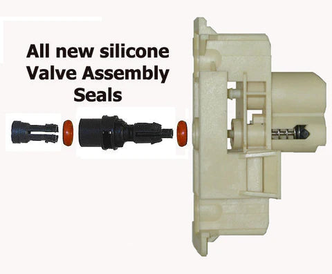 Conjunto de válvula de suministro de tinta del sistema de tubos de tinta para impresoras HP Designjet 1050C y 1055CM (reacondicionadas y actualizadas)