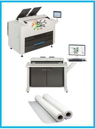 KIP 860 + KIP 720 Scanner + 1 Roll 25k sq ft www.wideimagesolutions.com  8999.99