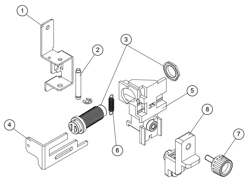 Soporte de corte transversal para Graphtec FC8000/FC8600 (621403110)