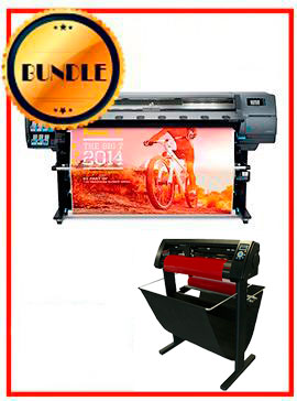 BUNDLE - Plotter HP Latex 330 64&quot;  - Recertified - (90 Days Warranty) + 53&quot; 3 ARMS Contour Cut Vinyl Cutter w/ VinylMaster Cut Software - New www.wideimagesolutions.com BUNDLE 8999.99