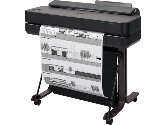 Impresora plotter inalámbrica de gran formato HP DesignJet T650 de 24" con impresión en un solo clic (5HB08A) 