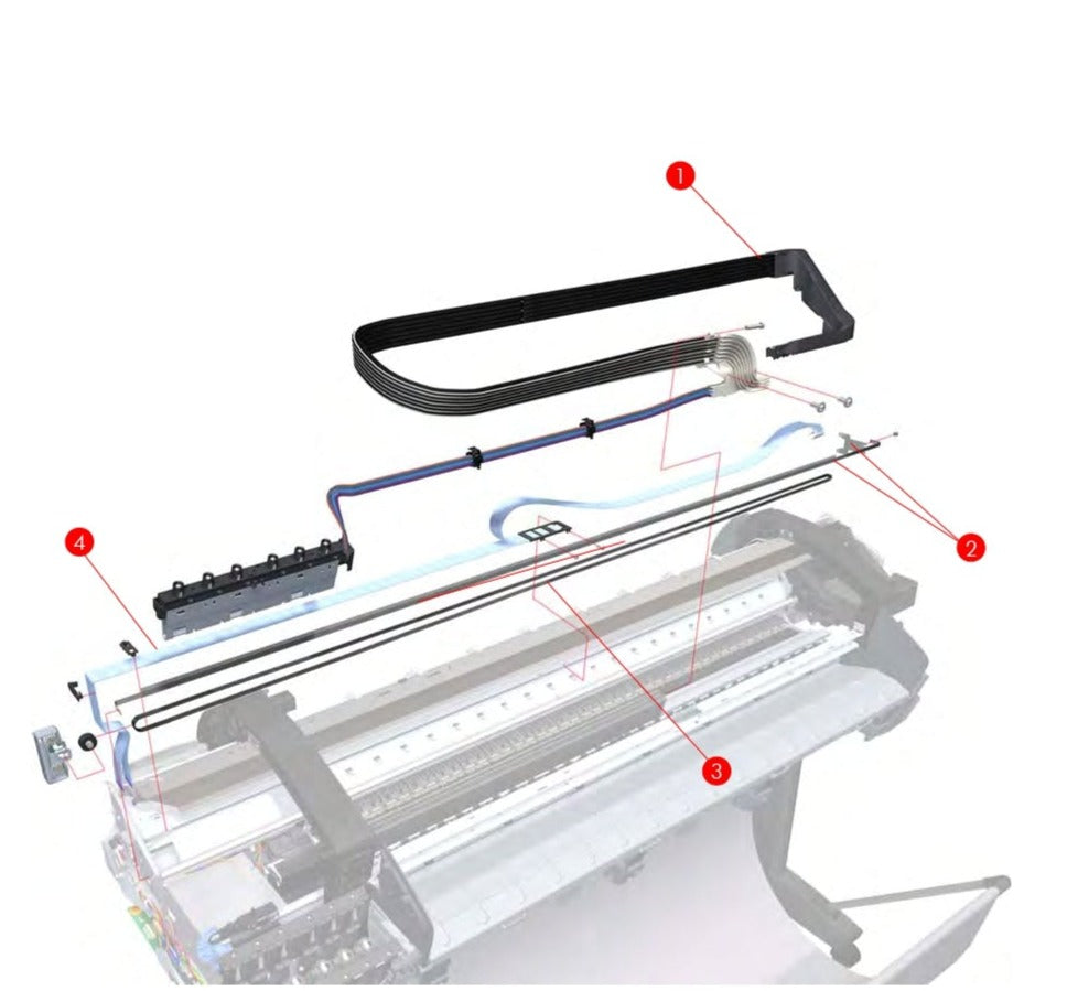 Banda codificadora para los plotters HP Designjet T1100, T790 y T610 (Q6683-60242) - Nueva