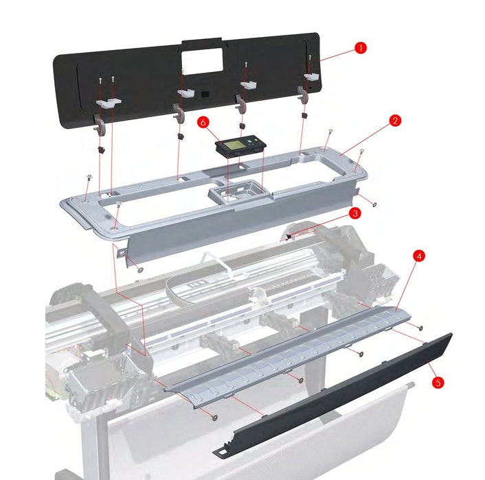 Sensor de ventana con protector para impresoras HP DesignJet Z3100, Z3200, Z2100, T1100, T1120, T1200, T610, T620, T770 (Q5669-60675) - Nuevo