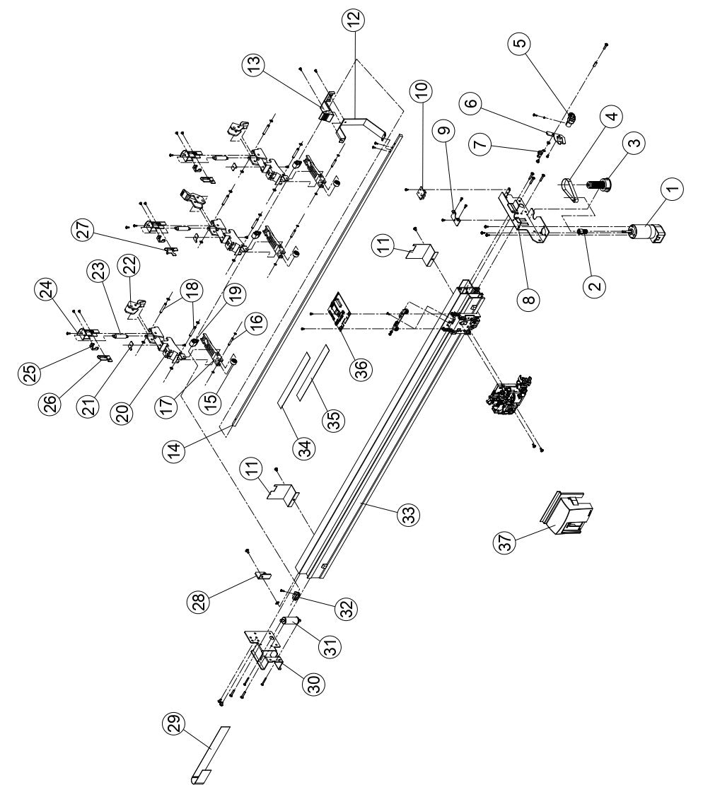 Árbol de levas para Graphtec FC8000-100 / FC8600-100 (621420400)