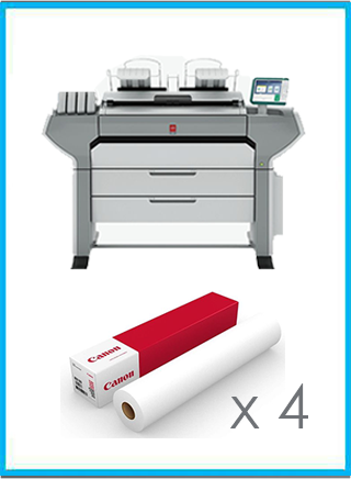 OCE 700 Colorwave  + 4 Roll Unit 300k mt www.wideimagesolutions.com  5999.99