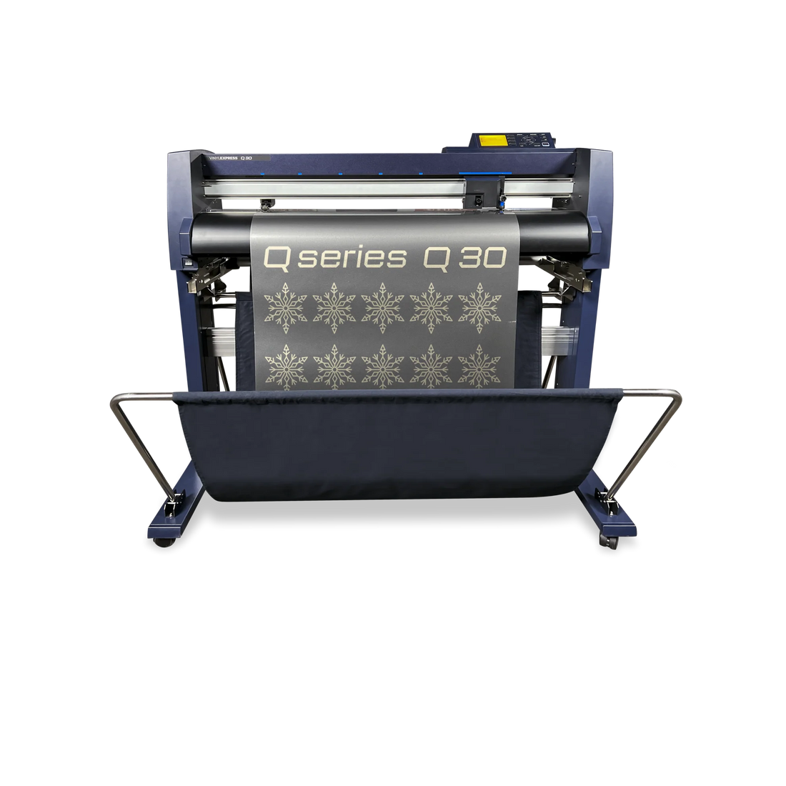 Cortadora de vinilo Vinyl Express Serie Q Gen 3 de 30&quot;, soporte y cesta para materiales