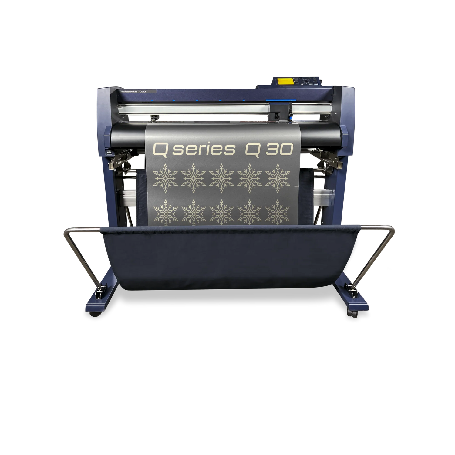 Cortadora de vinilo Vinyl Express Serie Q Gen 3 de 30&quot;, soporte y cesta para materiales