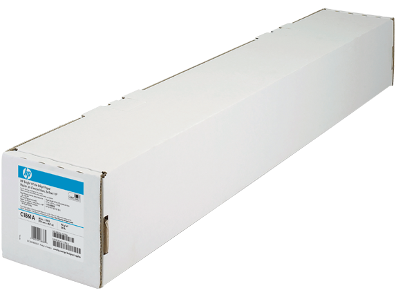 Papel para inyección de tinta blanco brillante HP - 914 mm x 91,4 m (36 pulgadas x 300 pies) (C6810A-HHO) 