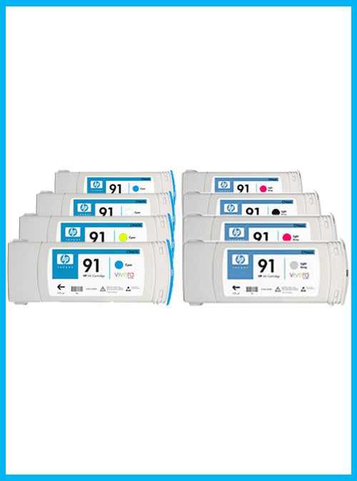 Set of 8 HP 91 Starter Inks www.wideimagesolutions.com Parts and Inks 599.99