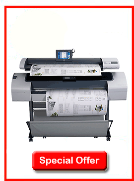 HP Designjet T1120SD 44&quot; - Recertified - (90 days Warranty) www.wideimagesolutions.com PRINTER 3499.99