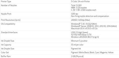 Impresora Canon imagePROGRAF TA-20 de gran formato de 24&quot; sin soporte - Nueva