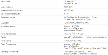Impresora Canon imagePROGRAF TA-30 de 36&quot; de gran formato con soporte