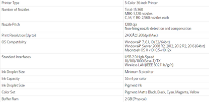 Impresora Canon imagePROGRAF TA-30 de 36&quot; de gran formato con soporte