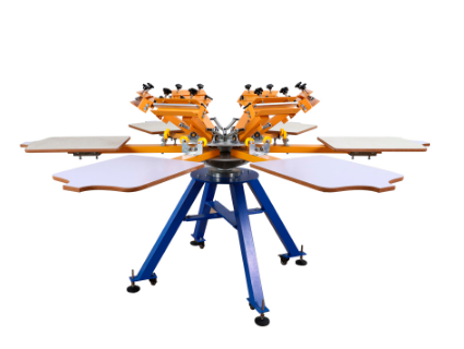 CALCA 6 Color 6 Station Screen Printing Machine Press T-shirt Printer Carousel www.wideimagesolutions.com  1599.00