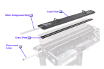 Tira de fondo blanca - Para HP DesignJet 815mfp, 4200, serie CC800 (Q1261-60026) - Nuevo
